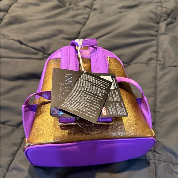 Loungefly Infinity Gauntlet Backpack - Brown and Purple